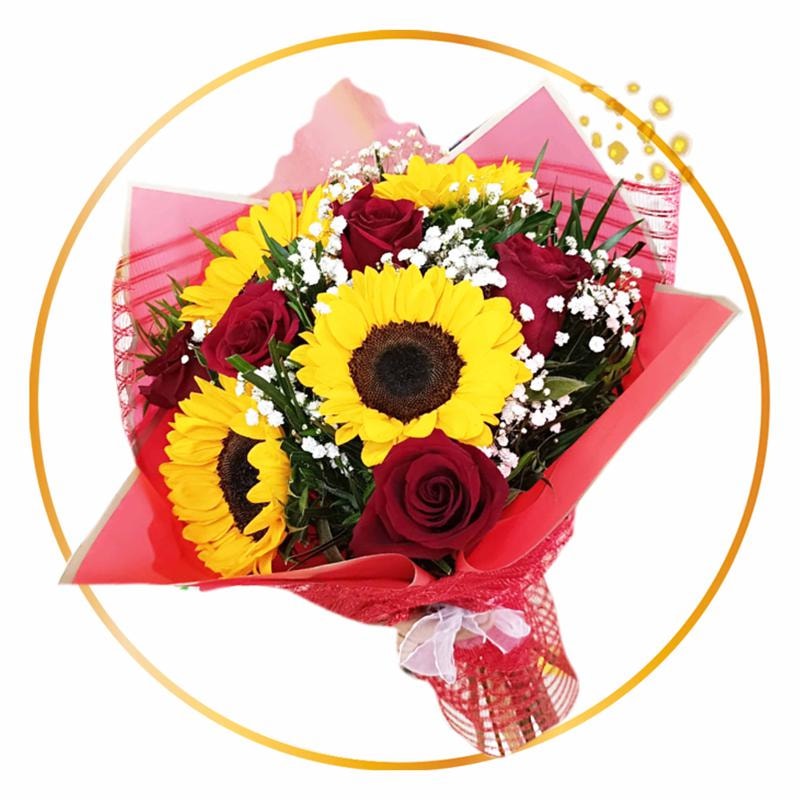 Ramo Girasoles y Rosas Duo 9 - Imagen 1