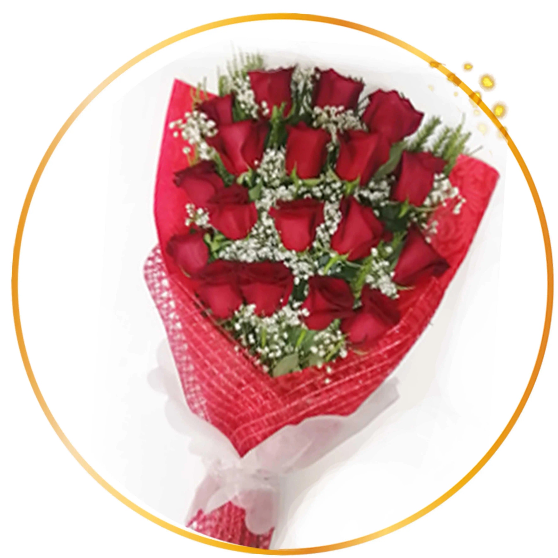 BOUQUET 18 ROSAS ROJAS