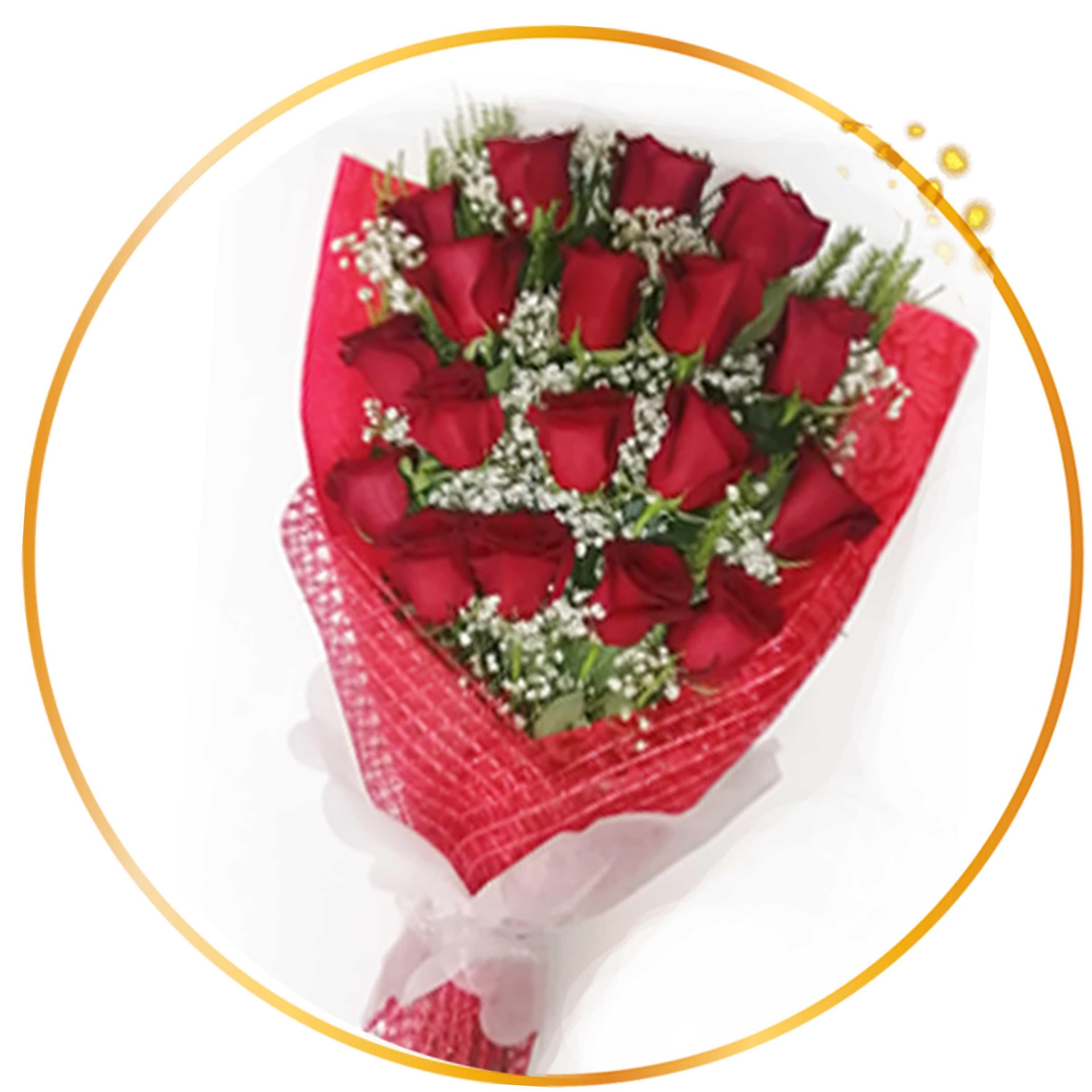 BOUQUET 18 ROSAS ROJAS - Imagen 1