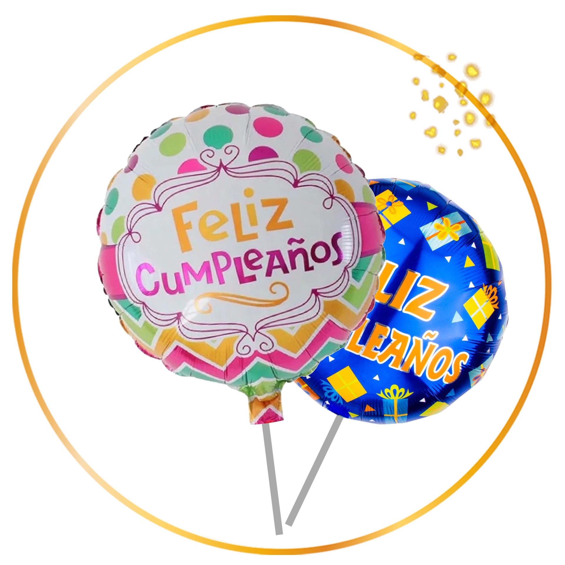 Globo metálico Cumpleaños 45 cm. - Imagen 1