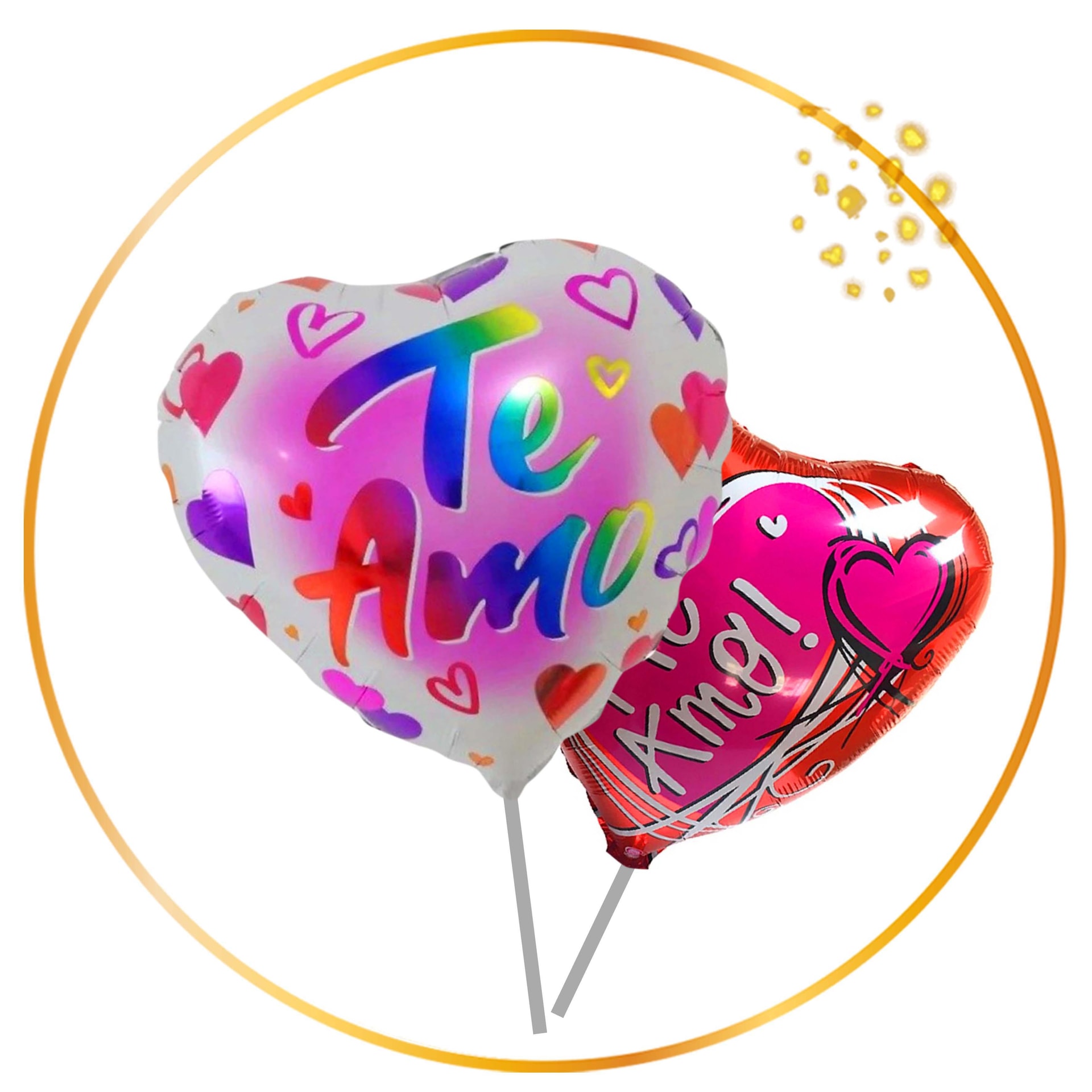 Globo metálico Te Amo 45 cm. - Imagen 1