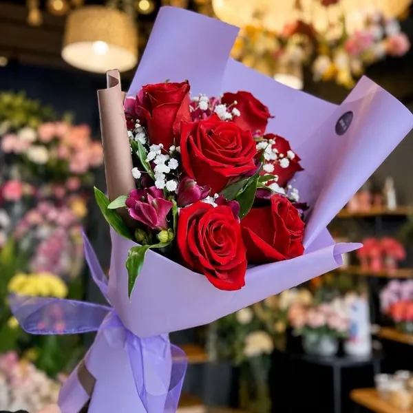 Ramo 6 rosas rojas