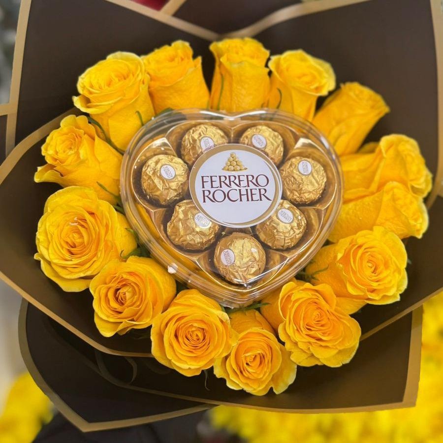 Corazón de amor Amarillo - Imagen 1