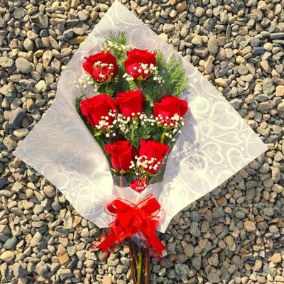 Ramo de 7 rosas rojas - Imagen 2