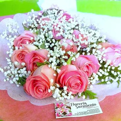 Ramo de 12 rosas Princess