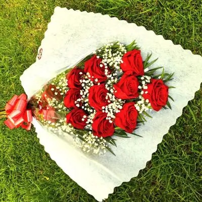 Ramo de 12 rosas rojas