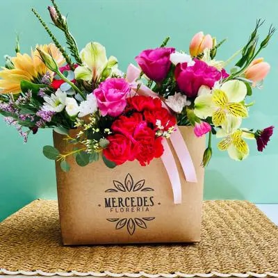 Bolso de flores Mercedes