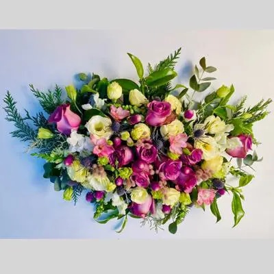 Cojin floral Coral