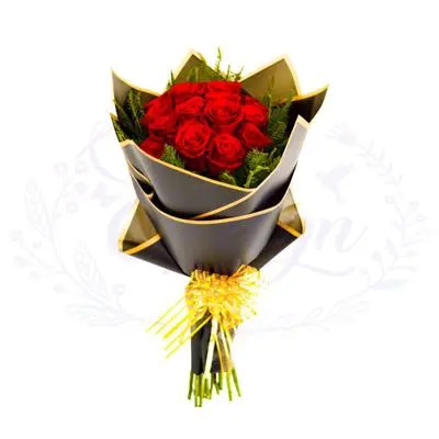 Ramo 12 Rosas Rojas Premium