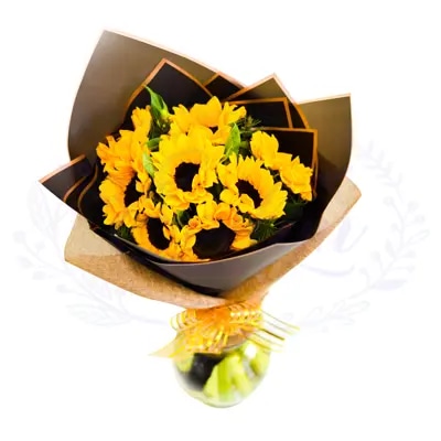 Ramo 10 Girasoles Importados