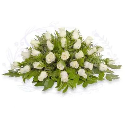 CubreUrna 36 Rosas Blancas