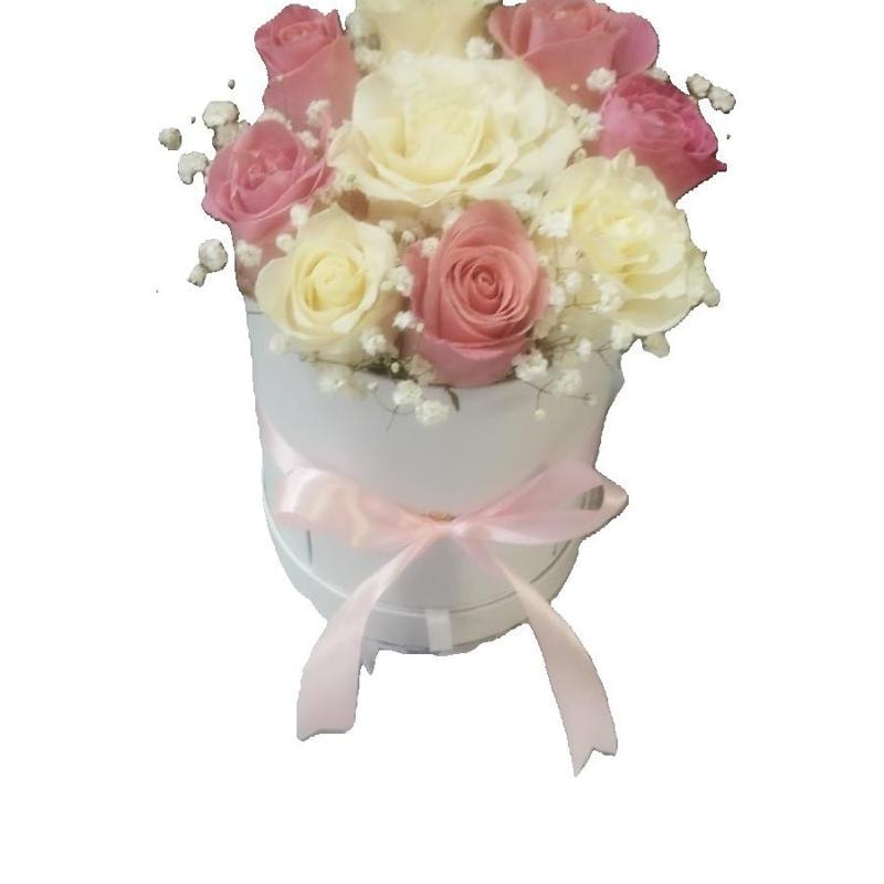 Box 9 Rosas Blancas y Rosadas - Imagen 1
