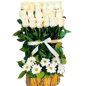 Coro 18 Rosas Blancas Premium - Imagen 1