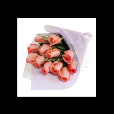Ramo 12 Rosas Rosadas Importadas