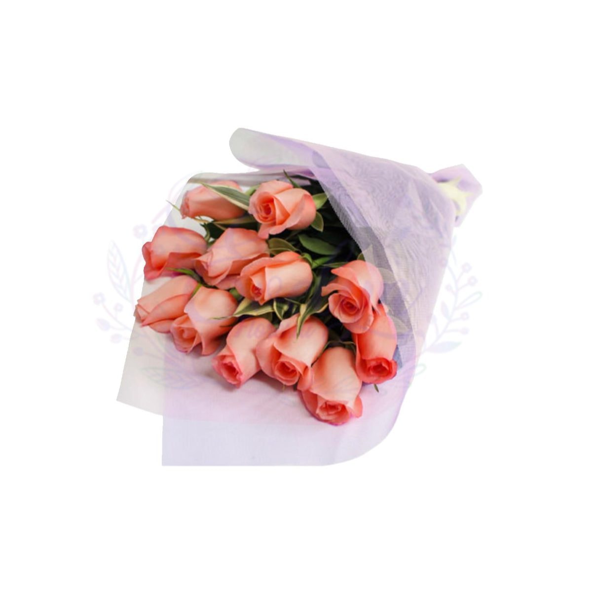 Ramo 12 Rosas Rosadas - Imagen 1