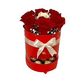 Box Joyero 7 Rosas y Bombones Ferrero - Imagen 1