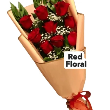 Ramo 9 Rosas Rojas Importadas