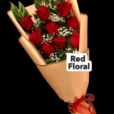 Ramo 9 Rosas Rojas