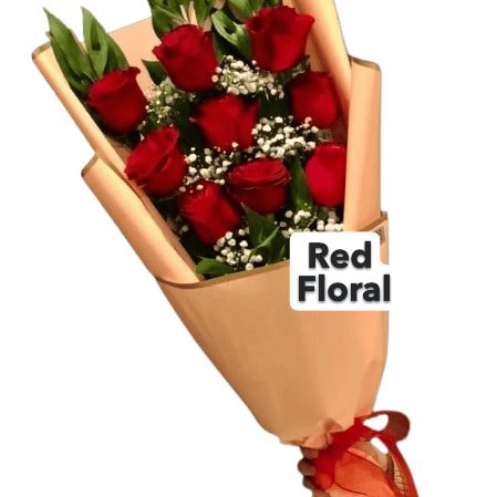 Ramo 9 Rosas Rojas Importadas - Imagen 1