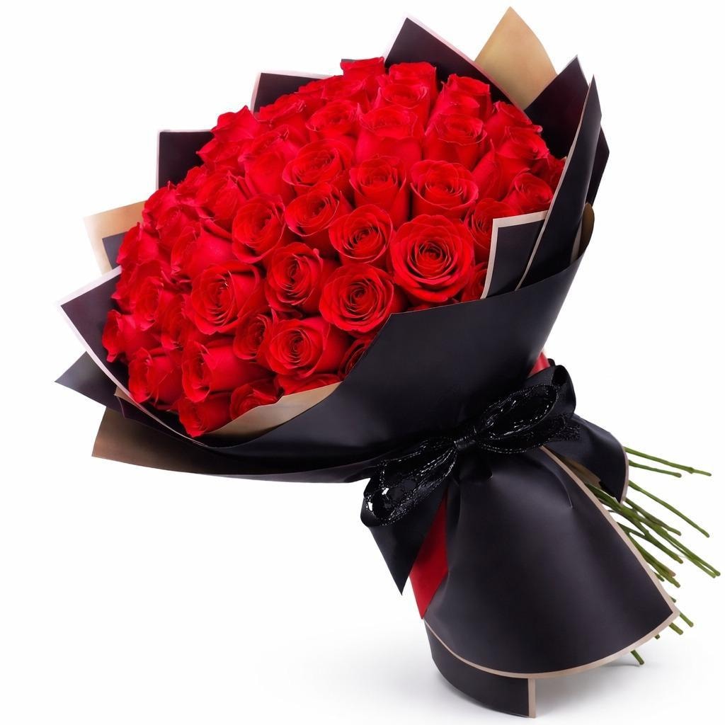 Ramo 100 Rosas Rojas Importadas - Imagen 1