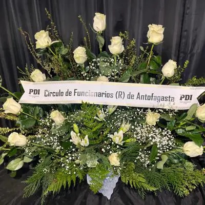 Arreglo Grande Condolencias con cinta
