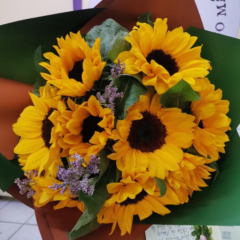 Ramo de Girasoles 15 unidades - Imagen 2