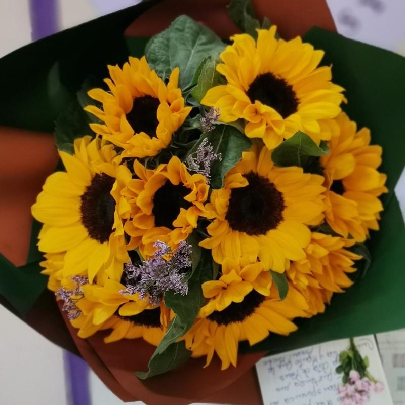 Ramo de Girasoles 15 unidades - Imagen 3