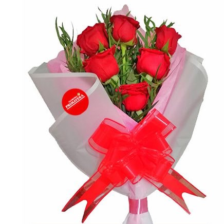 Bouquet Simple de Rosas - Imagen 1