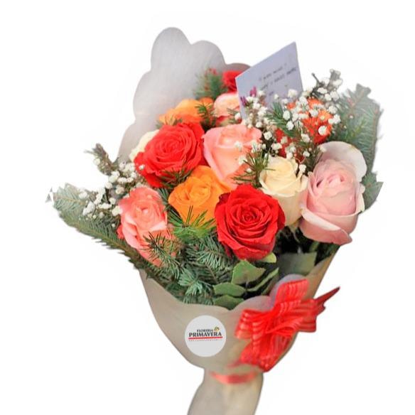 Ramo de manos docena de rosas - Imagen 1
