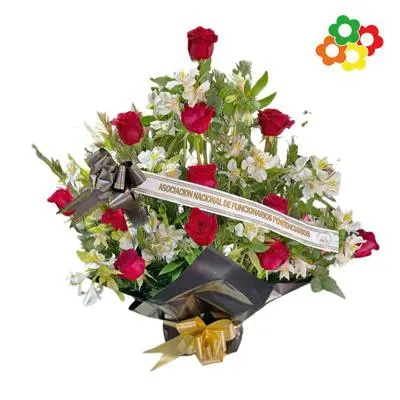Rosas amplio con encintado