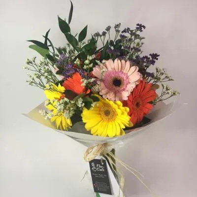 "Ramo de 10 Gerberas Colores Mixtos"