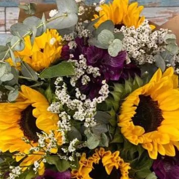 "Ramo de 5 Girasoles"