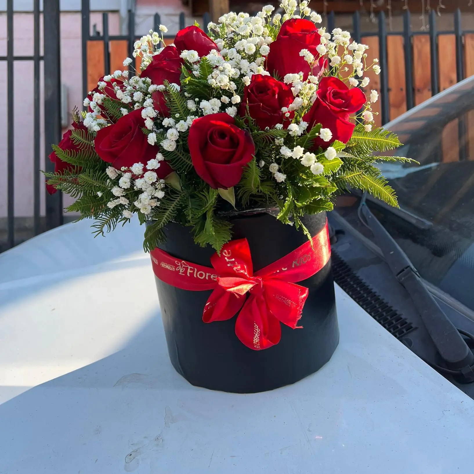 Cilindro de rosas