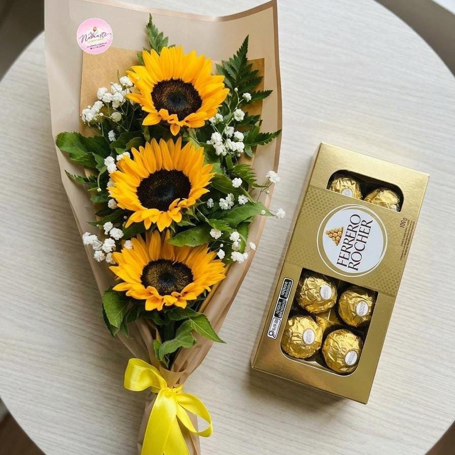 Girasol chocolate - Imagen 1