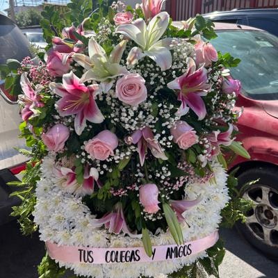 Corona floral fúnebre - Imagen 3
