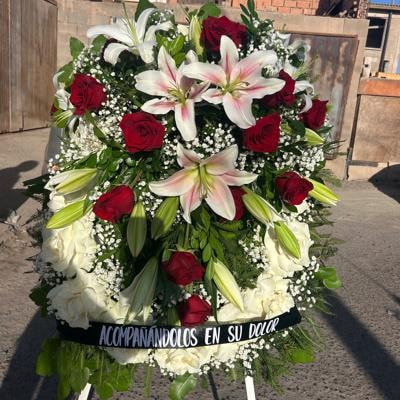 Corona floral fúnebre - Imagen 5