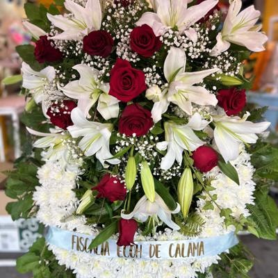 Corona floral fúnebre - Imagen 7