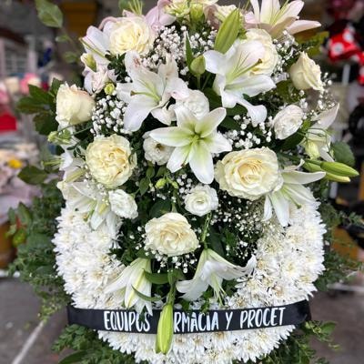 Corona floral fúnebre - Imagen 9