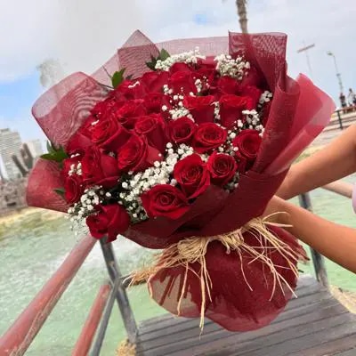 Ramo de 40 rosas rojas