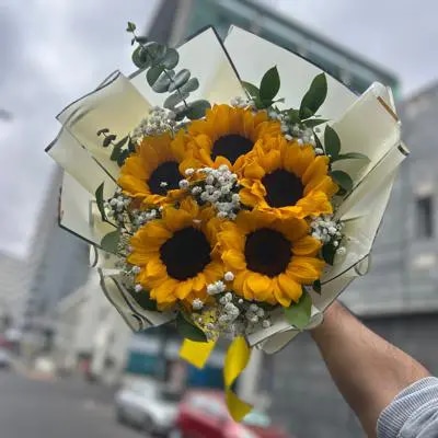 Ramos de girasoles