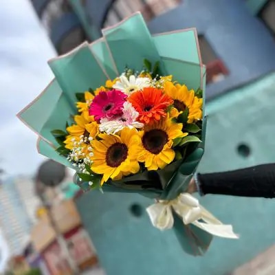 Ramo de Girasoles y Gerberas