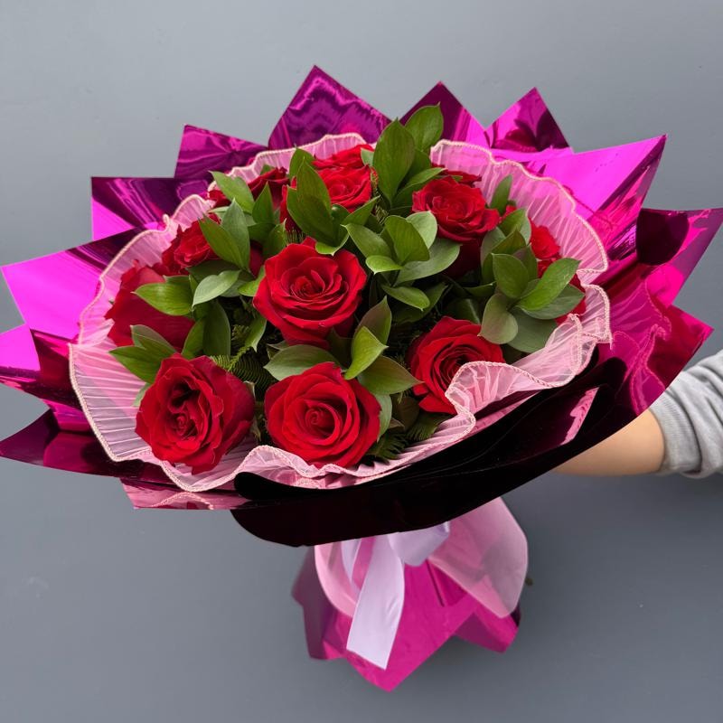 Ramo de 15 rosas rojas - Imagen 1