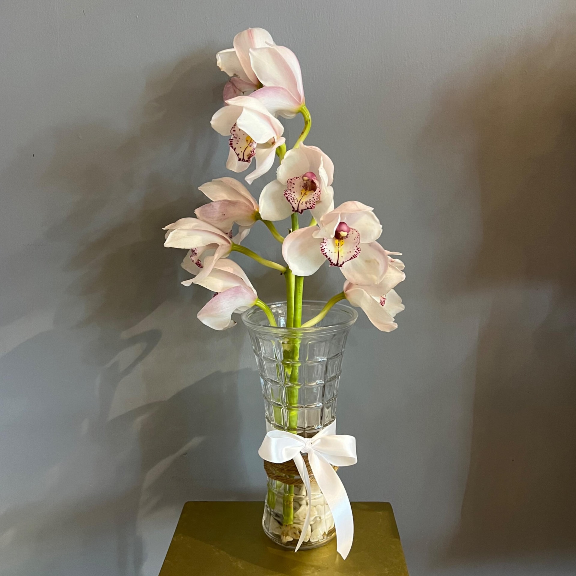 Orquídea floral en florero - Imagen 1