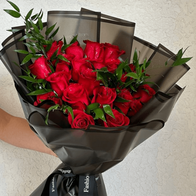 Bouquet 25 rosas ROJAS. - Imagen 1