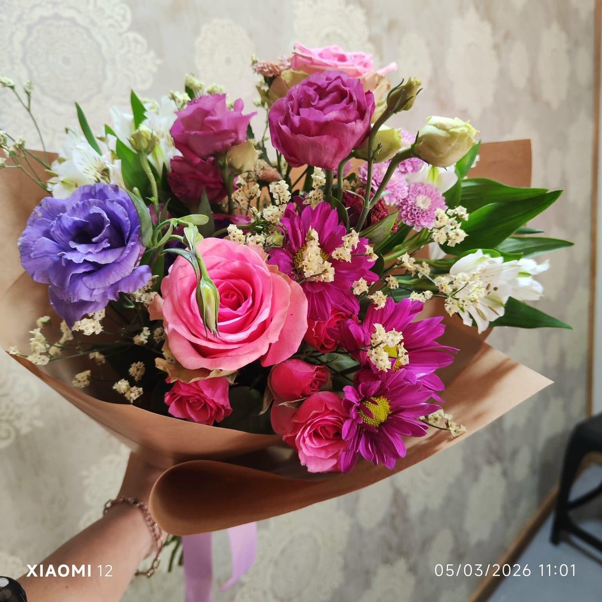 Ramo Lisianthus - rosa - Imagen 1