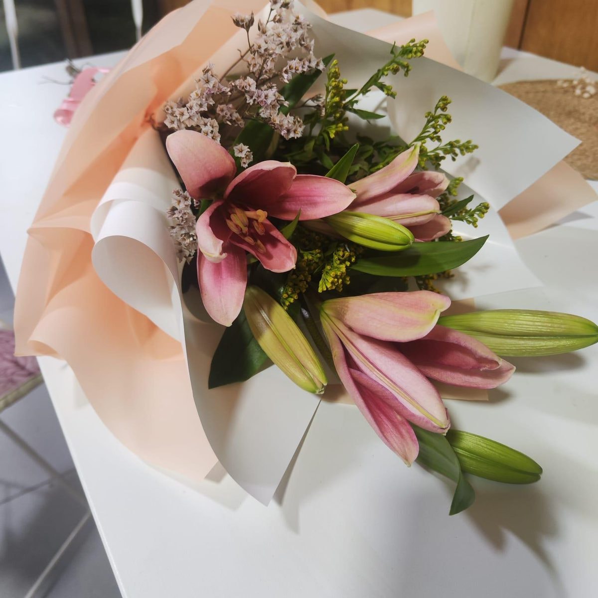 Ramo Lilium Rosa - Imagen 1