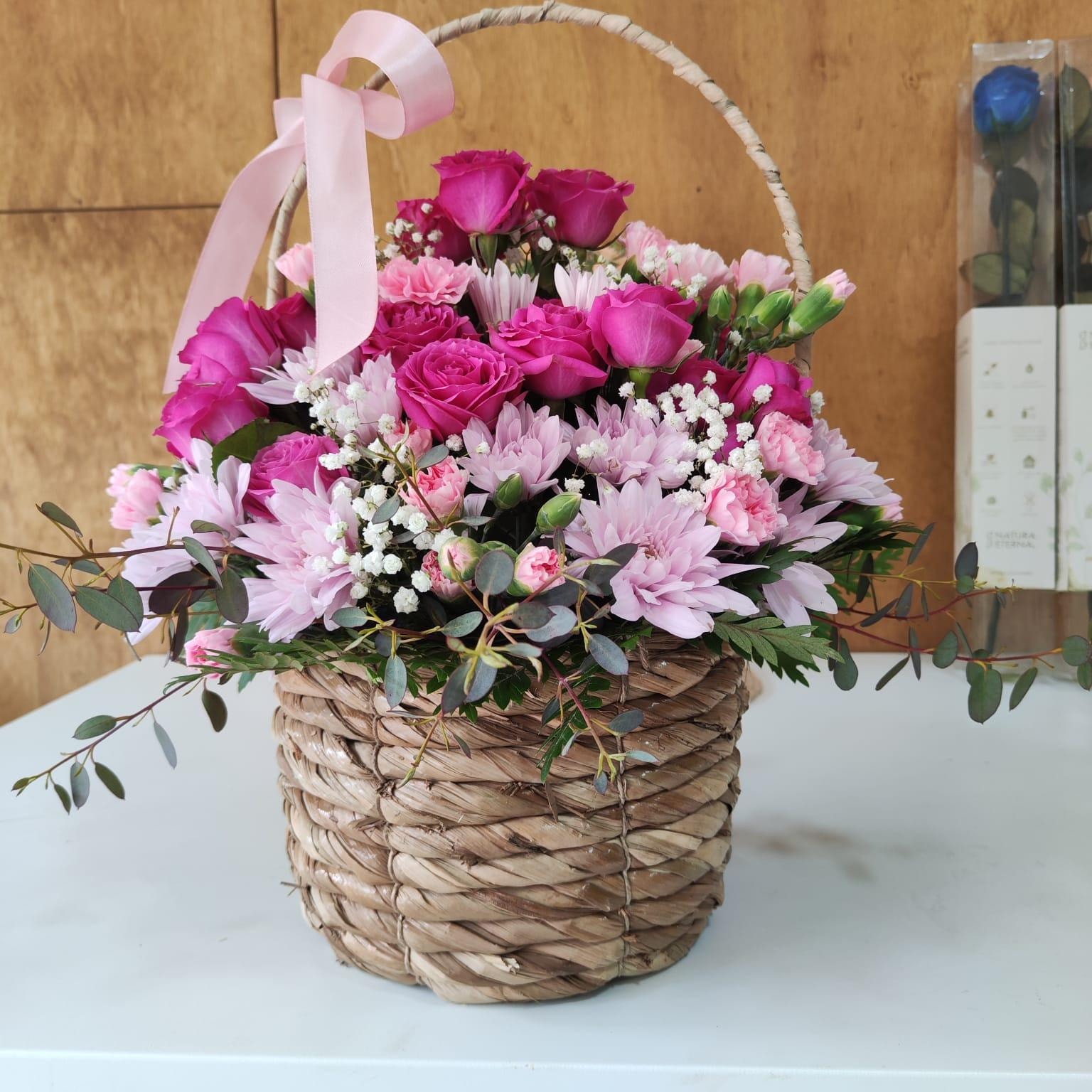 Canastillo Floral Pink - Imagen 1