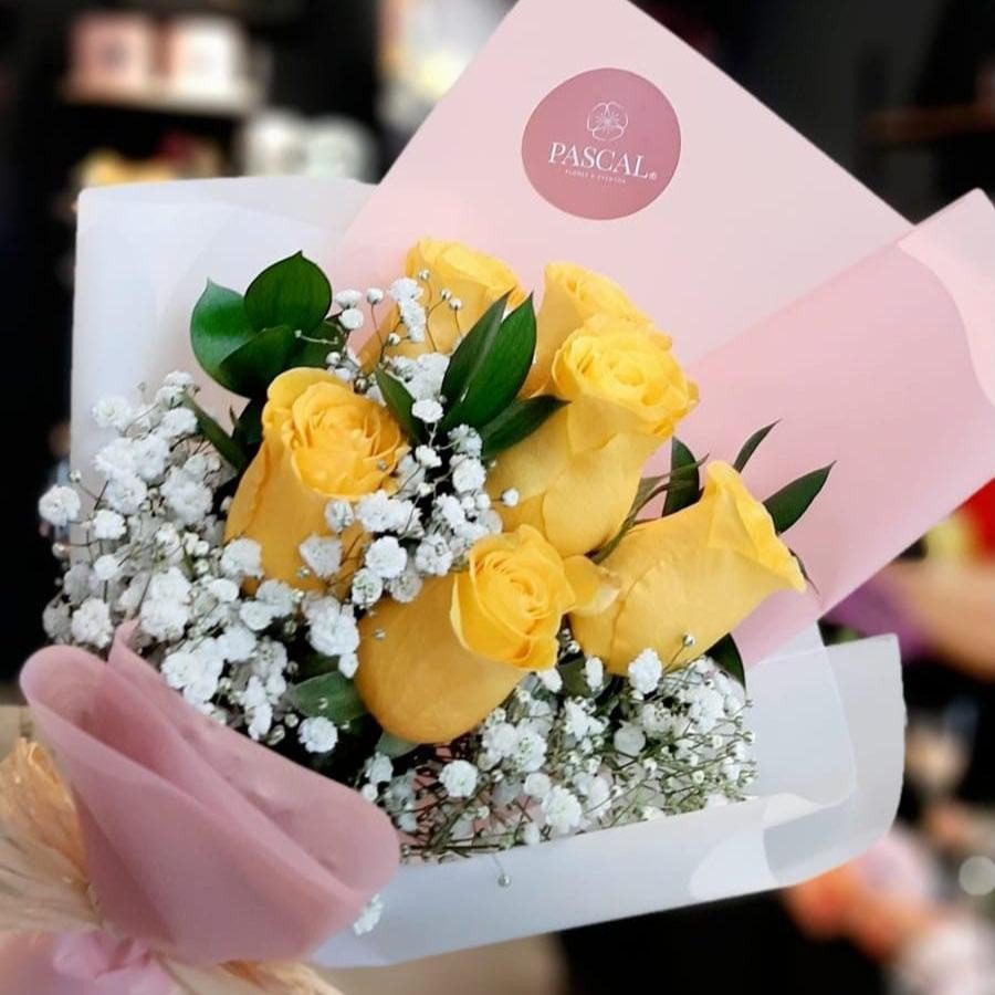 Ramo 6 Rosas Amarillas - Imagen 1