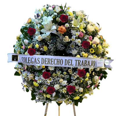 Corona de Condolencias en atril- Elige color y estilo