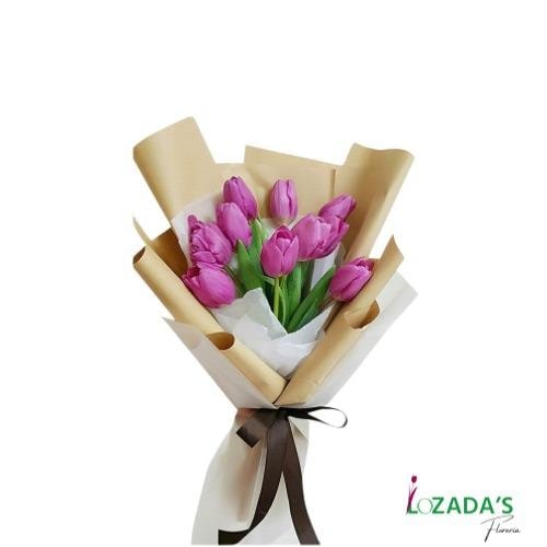Arreglo de 10 Tulipanes de Lujo - Imagen 1